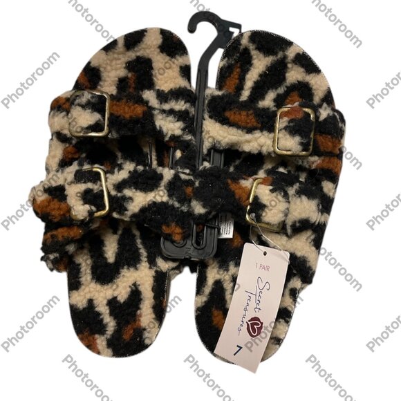 Women's Double buckle Slippers, Secret Treasure, 7, Lepro, NWT - Picture 2 of 5